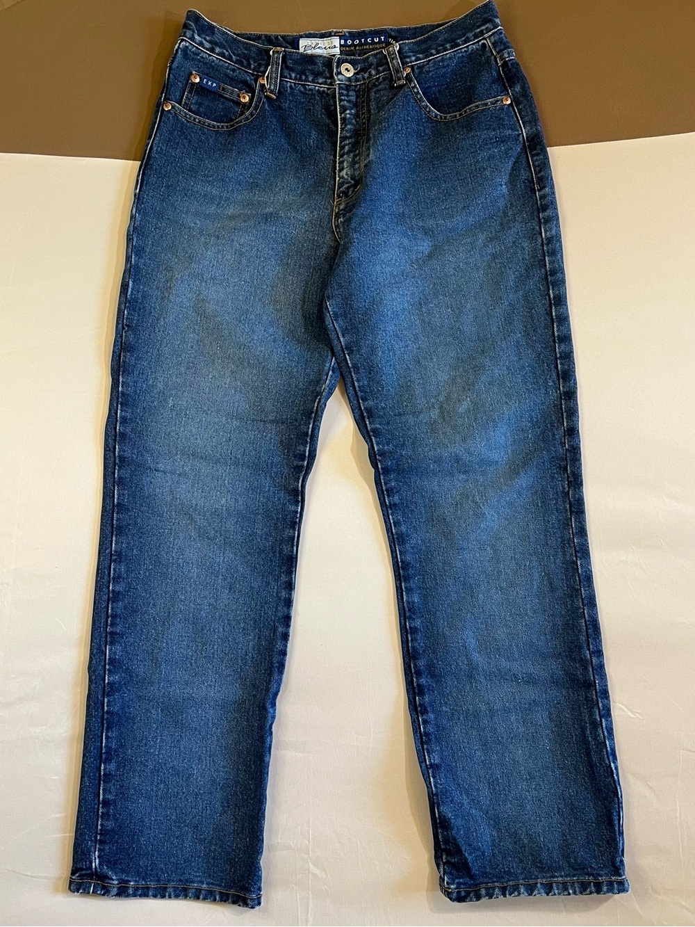Women’s Boot Cut Jeans in Dark Blue Denim